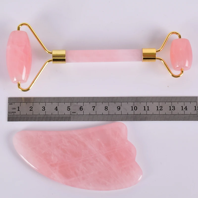 Jade Roller Acupuncture Scraping Tool Set Natural Rose Quartz Face Massage Slimming Anti Wrinkle Cellulite Gua Sha Gift Box Jade Roller Acupuncture Scraping Tool Set Natural Rose Quartz Face Massage Slimming Anti Wrinkle Cellulite Gua Sha Gift Box