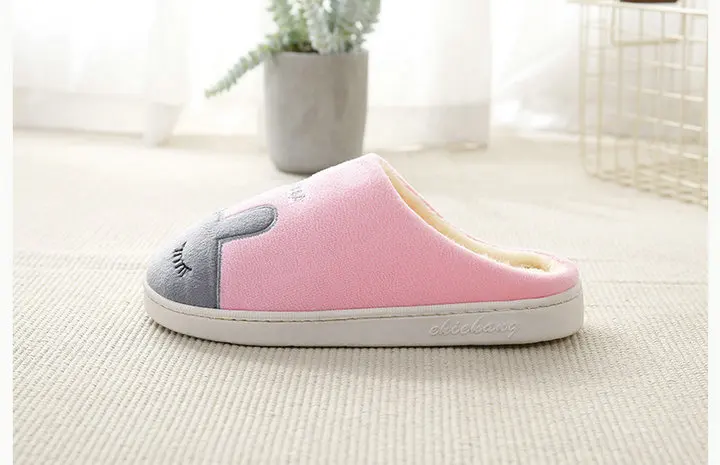 New Soft Sole Anti-slip House Cute Animal Design Slippers Fuzzy Men Woman Slipper For Indoor (4)
