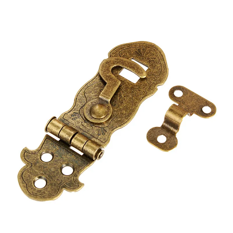 

1pc Antique Notebook Lock Metal Buckle Package Gift Box Hinge Lock Fastener Hinge Lock 45 x 28mm