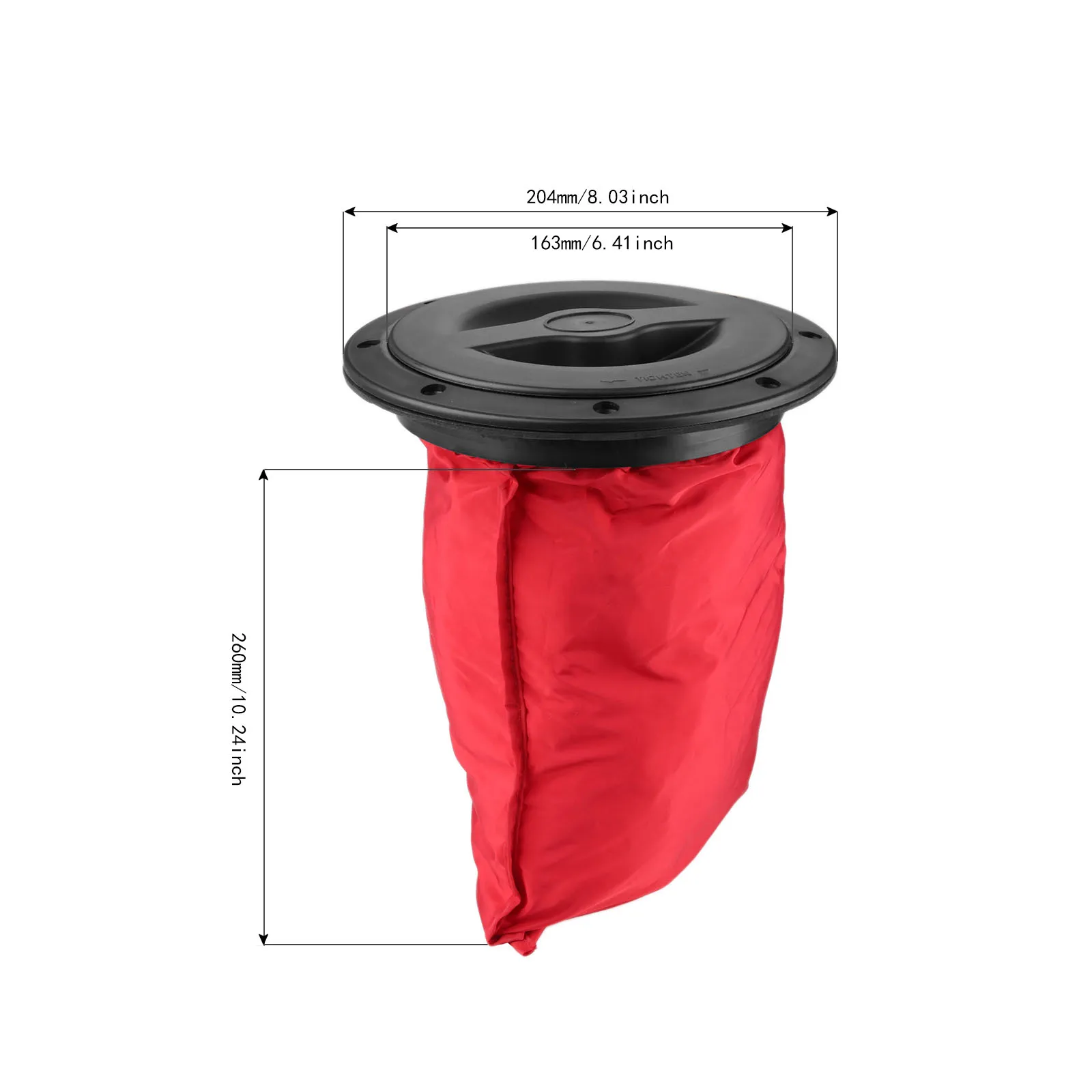 Высокое качество 6 дюймов каяк лодка морской Люк крышка ПАЛУБА ПЛАСТИНА с красным сумка для хранения Черный Поворот для каяк гребная лодка