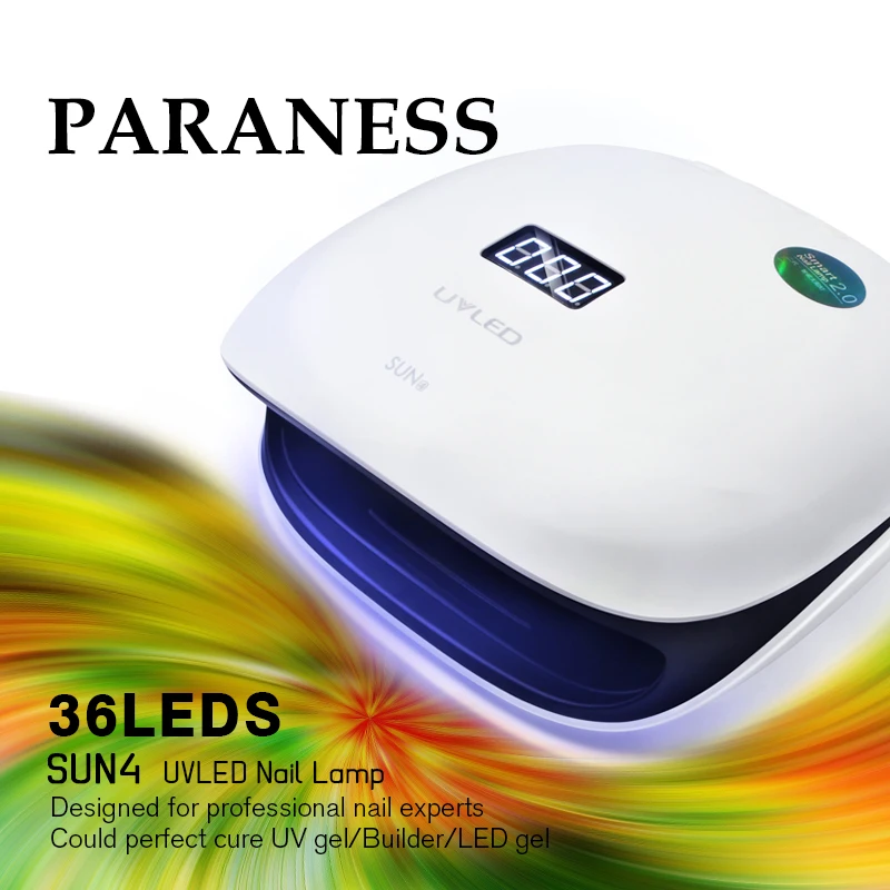 

Paraness 48W Sun UV Lamp LED Lamp Nail Sensor Smart Temperature Control Two Hand Lamp Dryer for All Gels Polish with Automatic