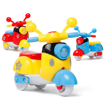 

1 colors shipped randomly Children's Inflatable Scooter Mini Motorcycle Inertia Car Children Plastic Simulation Motorcycle Toys
