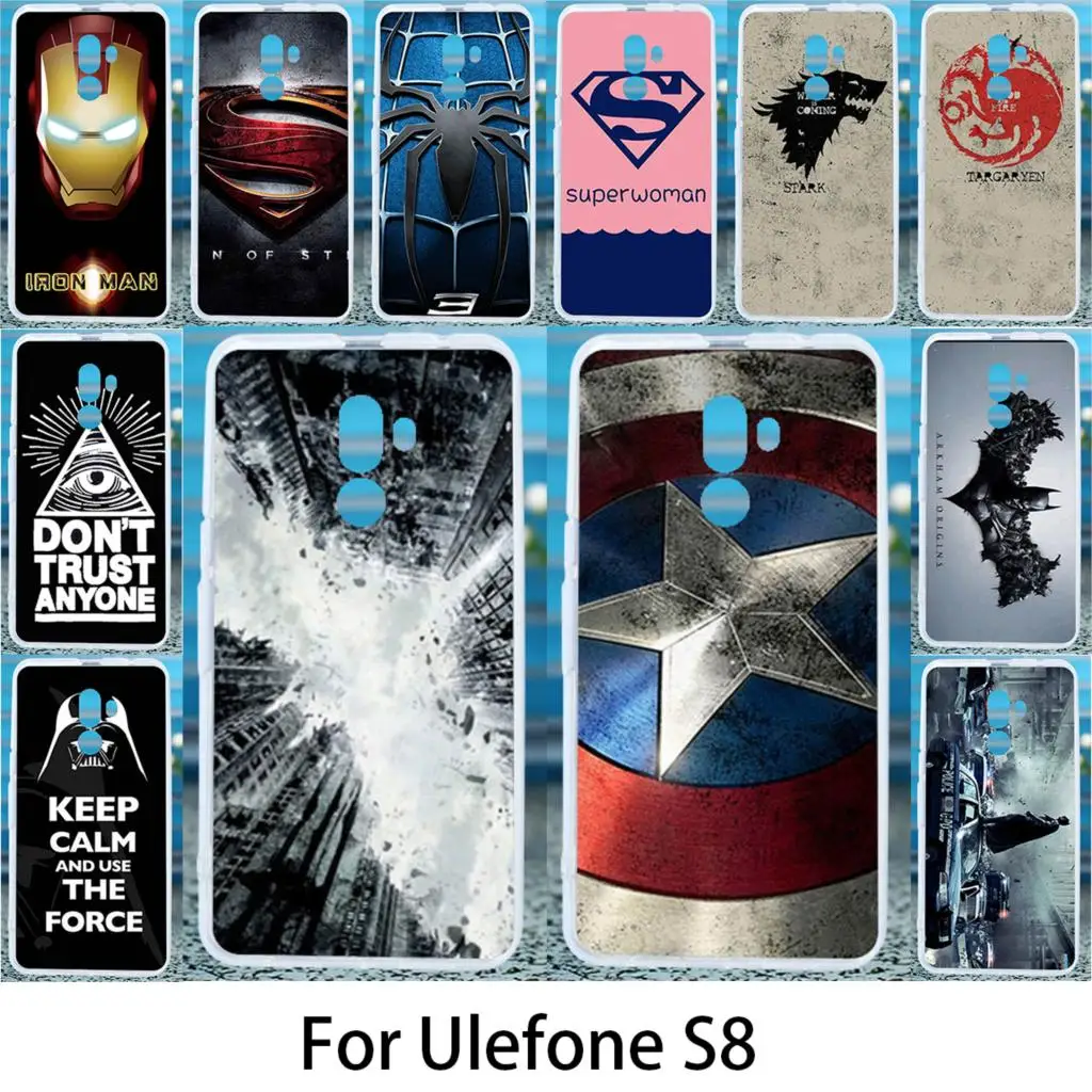

Akabeila Soft Case For Ulefone S8 S8 Pro Silicon Cases DIY Painted For Ulefone S8 S8 Pro Anti-knock Cover