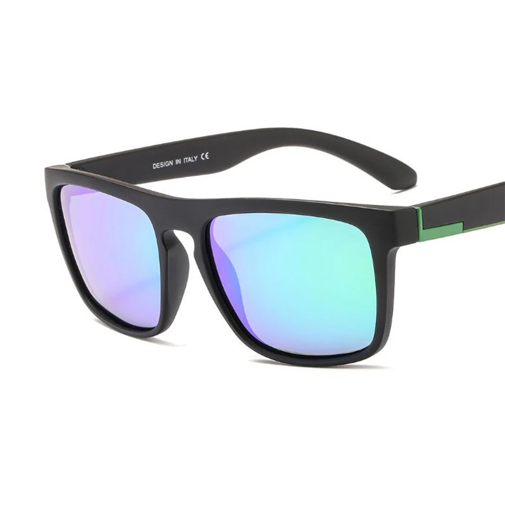 Квадратные Солнцезащитные очки для вождения, велоспорта, мужские Поляризованные обесцвечивающиеся солнцезащитные очки, уличные спортивные аксессуары, очки UV400 Gafas De Sol - Цвет: C06