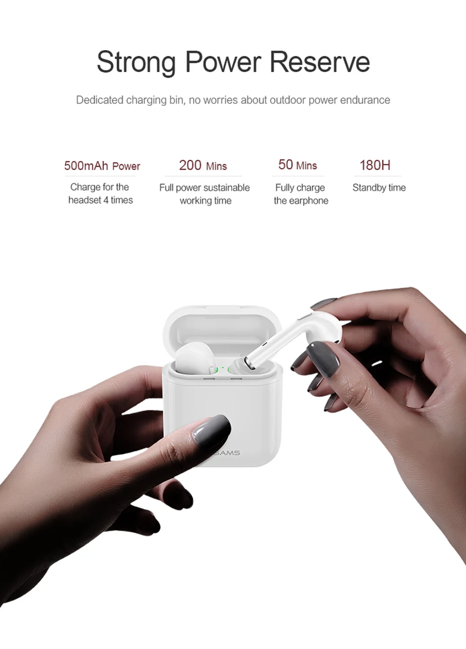 Usams Airpods Us-Lc001 Wireless Bluetooth Price In Bangladesh