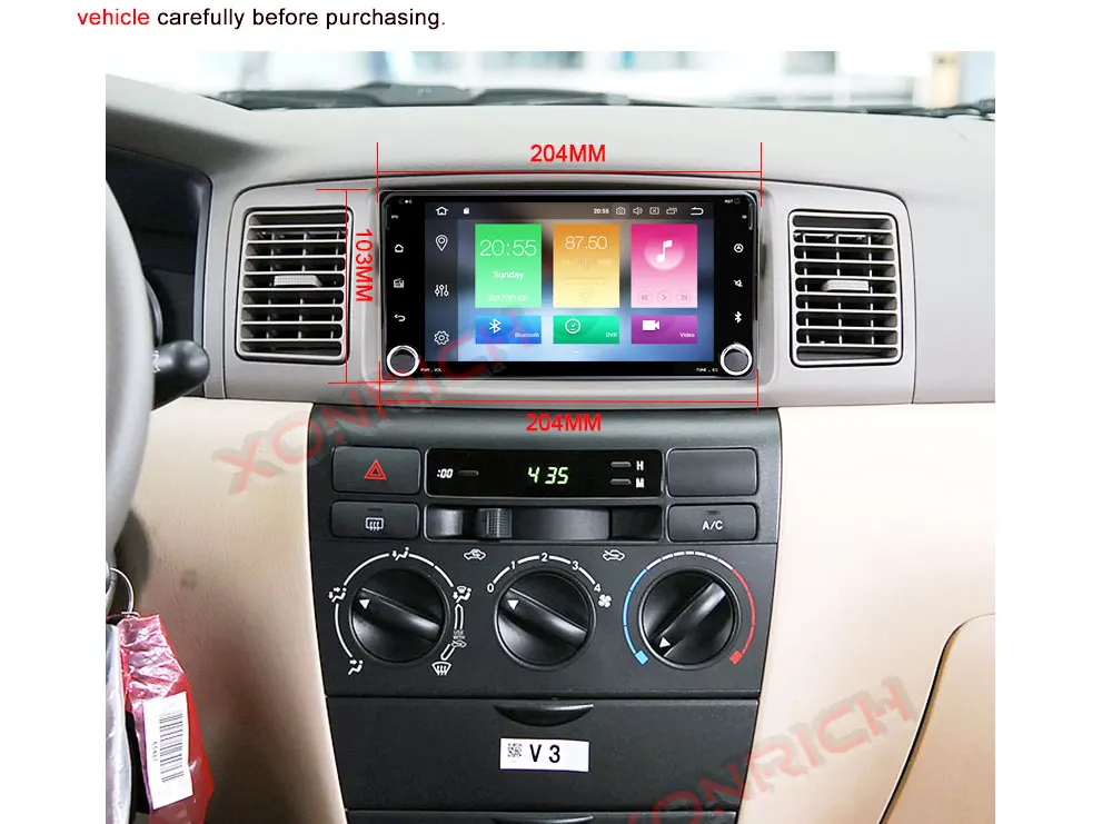 Sale Car GPS autoradio Android 8.0 Car Multimedia Player For Toyota Land Cruiser 100 200 Prado 120 150 Rush Corolla Hiace Yaris Hilux 4