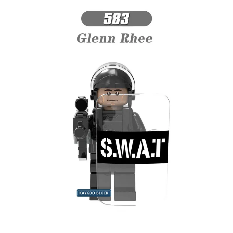 

Single Sale Movie Walking Dead Figure Rick Morgan Maggie Negan Daryl Dixon Building Blocks Zombie Models Bricks Set Kids Toys