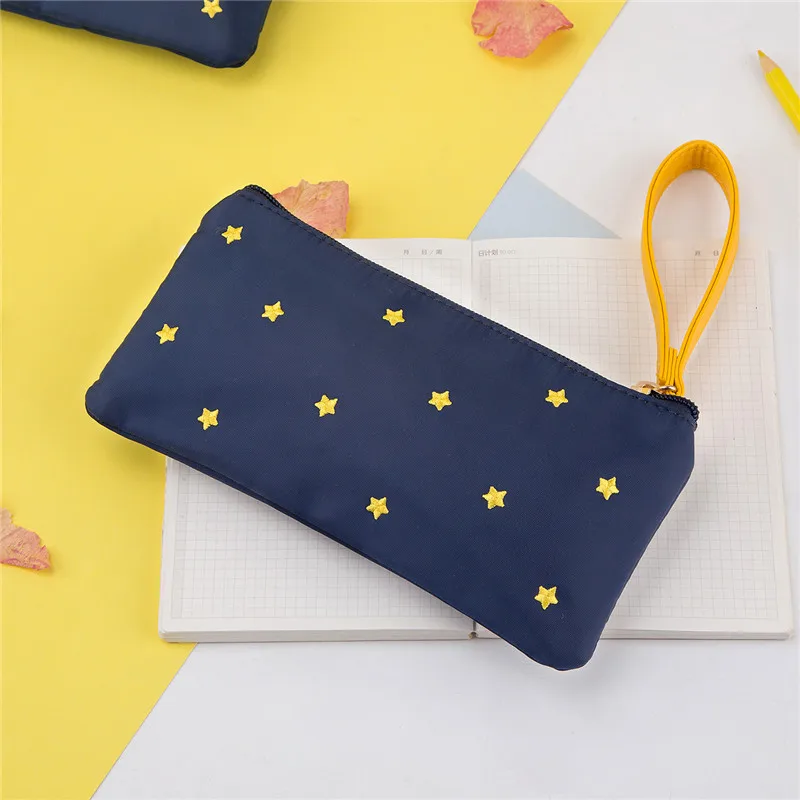 

Good Night Dear Stars Zipper Bag Fashion Pencil Bag 20.2*10.2cm School Office Supplies Children Gift