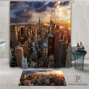 

Custom New-York (1) Waterproof Shower Curtain Doormat Home Bath Bathroom Polyester Fabric Multi Sizes#2019-1-05-3