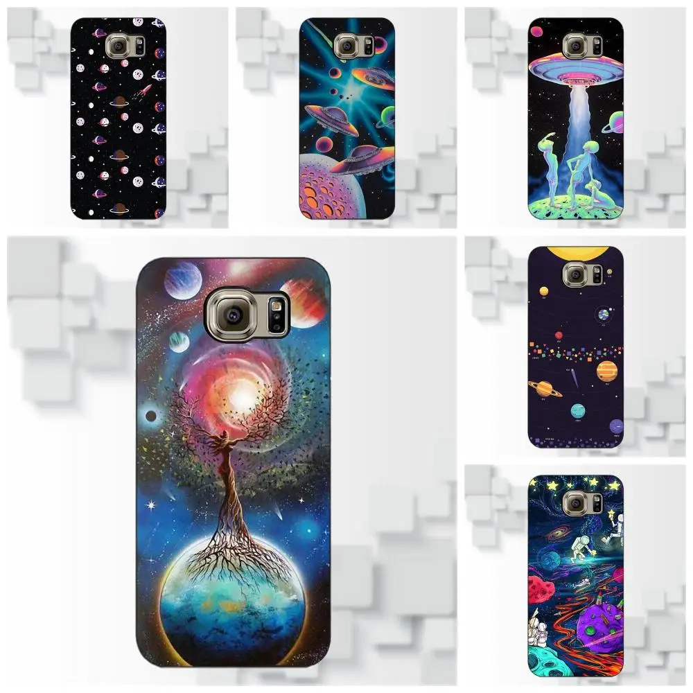 omdnwd starry sky black anti falling tpu phone cover case capa