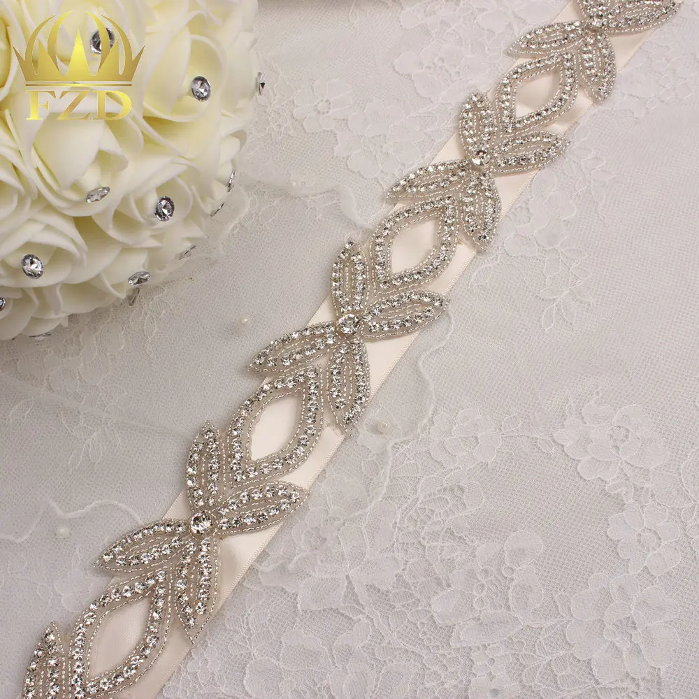 (10yards) Wholesale 1 Yard Iron On Sewing Beaded Bridal Rhinestone
