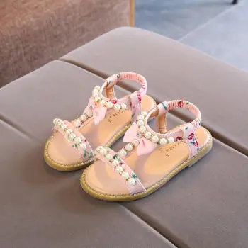 

Girls Sandals Summer Shoes Girls Flip Flops Kids Beach Sandals Princess Rhineston Beading Shoes Child Gladiator Shoes