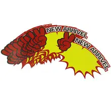 10 шт. магазинов красный желтый Бумага Новое прибытие узор рекламы Поп ценники