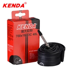 KENDA-Cámara de tubo interior para bicicleta de carretera, tubos interiores de 700 X 18C-23C Schrader Presta, 700g, 100g