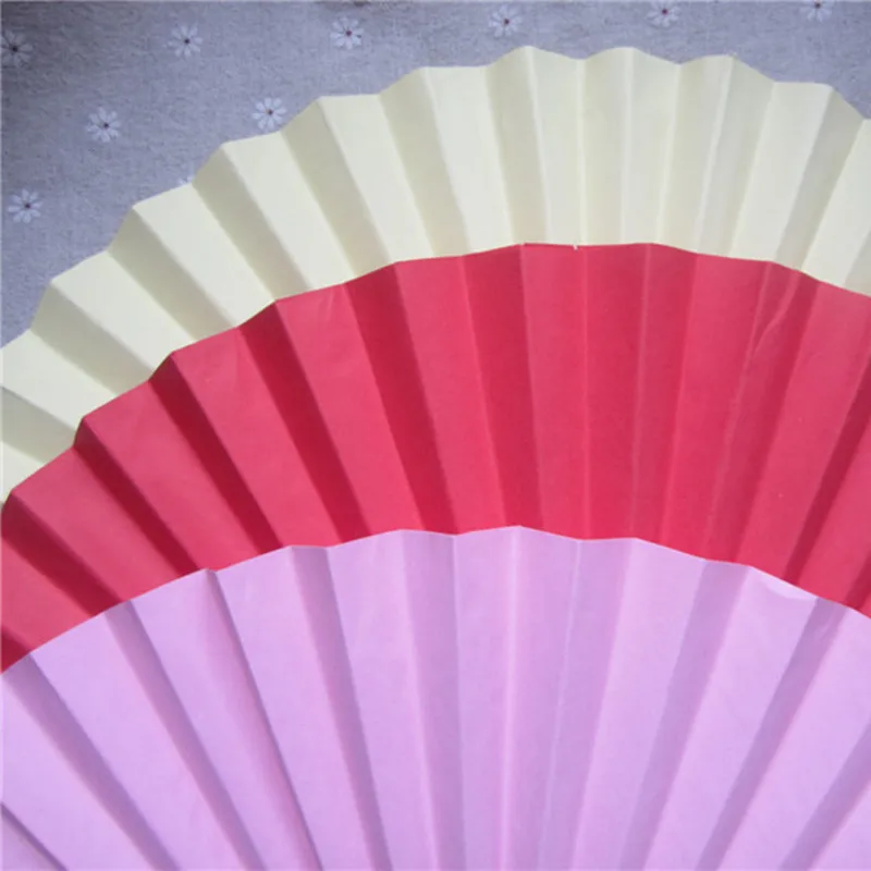 Китайский стиль ручной вентилятор из бамбуковой бумаги Складной вентилятор ручной свадебный ручной вентилятор цветок персонализированный танец Свадебная вечеринка