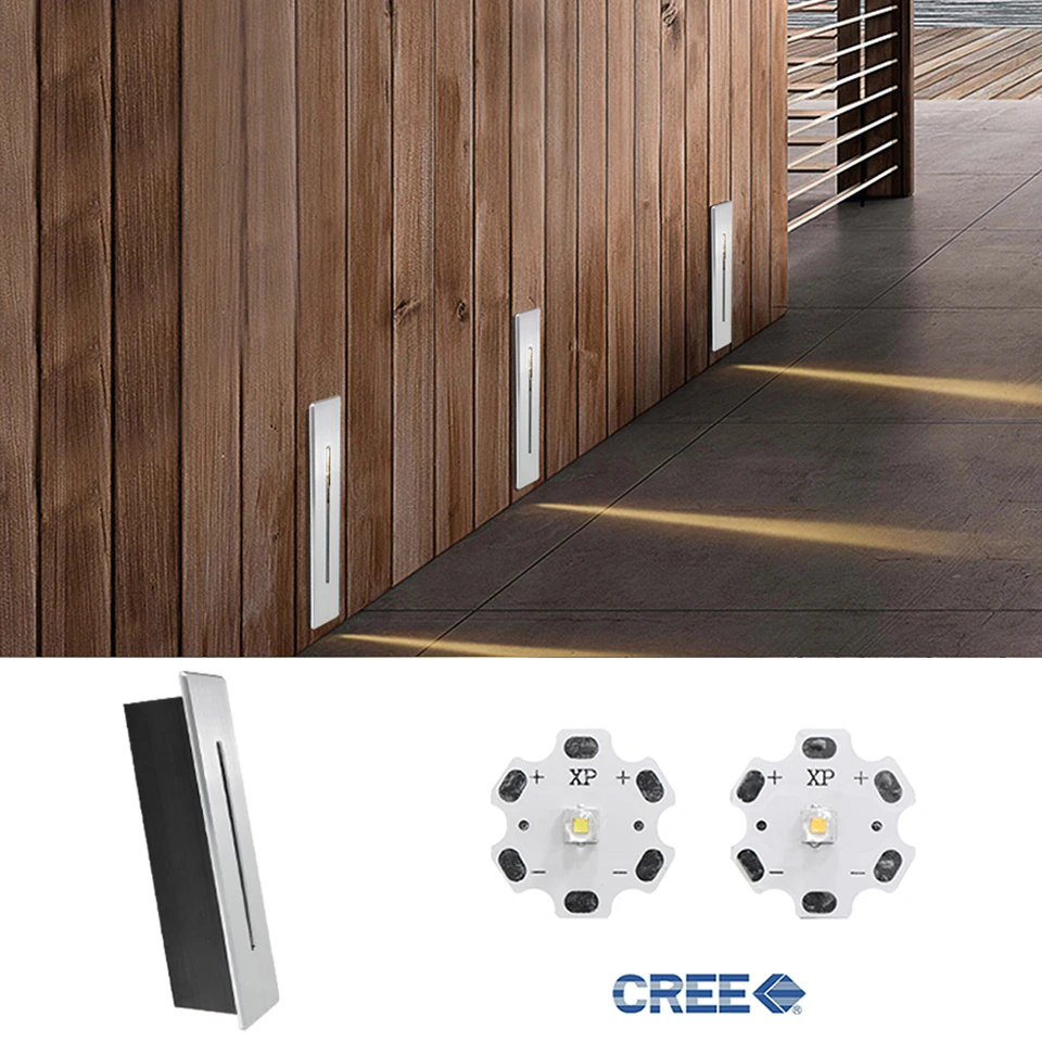 

LED Wall Lamps 3W Recessed Led Stair Light ndoor Corner Wall lights Step Decoration Lamp Hallway Staircase Lamps With CREE Chip