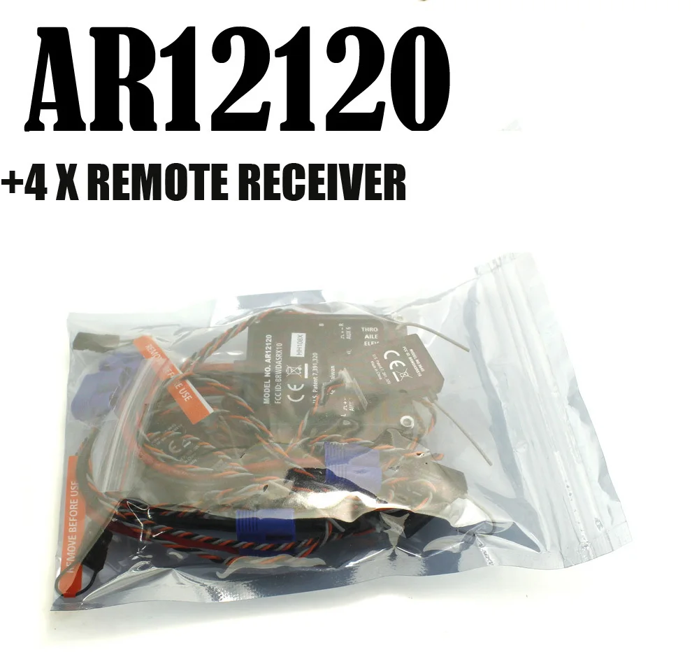 RX DSNX AR12120 приемник XPlus + 4 шт. удаленный спутник PowerSafe SPMAR12120 | Игрушки и хобби