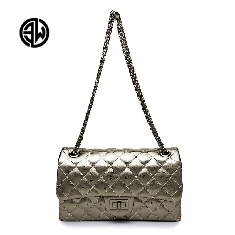 

Fashion luxury Women Leather Plaid Chain Shoulder Bag quilted Diamond Lattice Messenger Bags Women's Crossbody sac louis gg bag