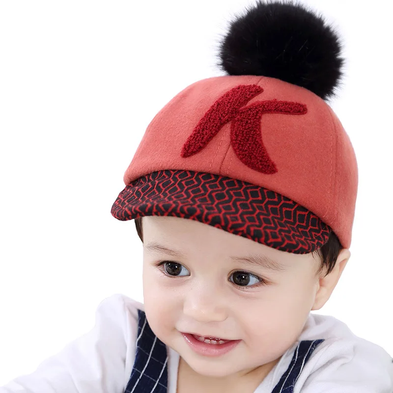 [DINGDNSHOW] 2018 модные Бейсбол Кепки хлопковые зимние Кепки дети Snapbacks шляпа буквы детские прекрасная шляпа для мальчиков и для девочек