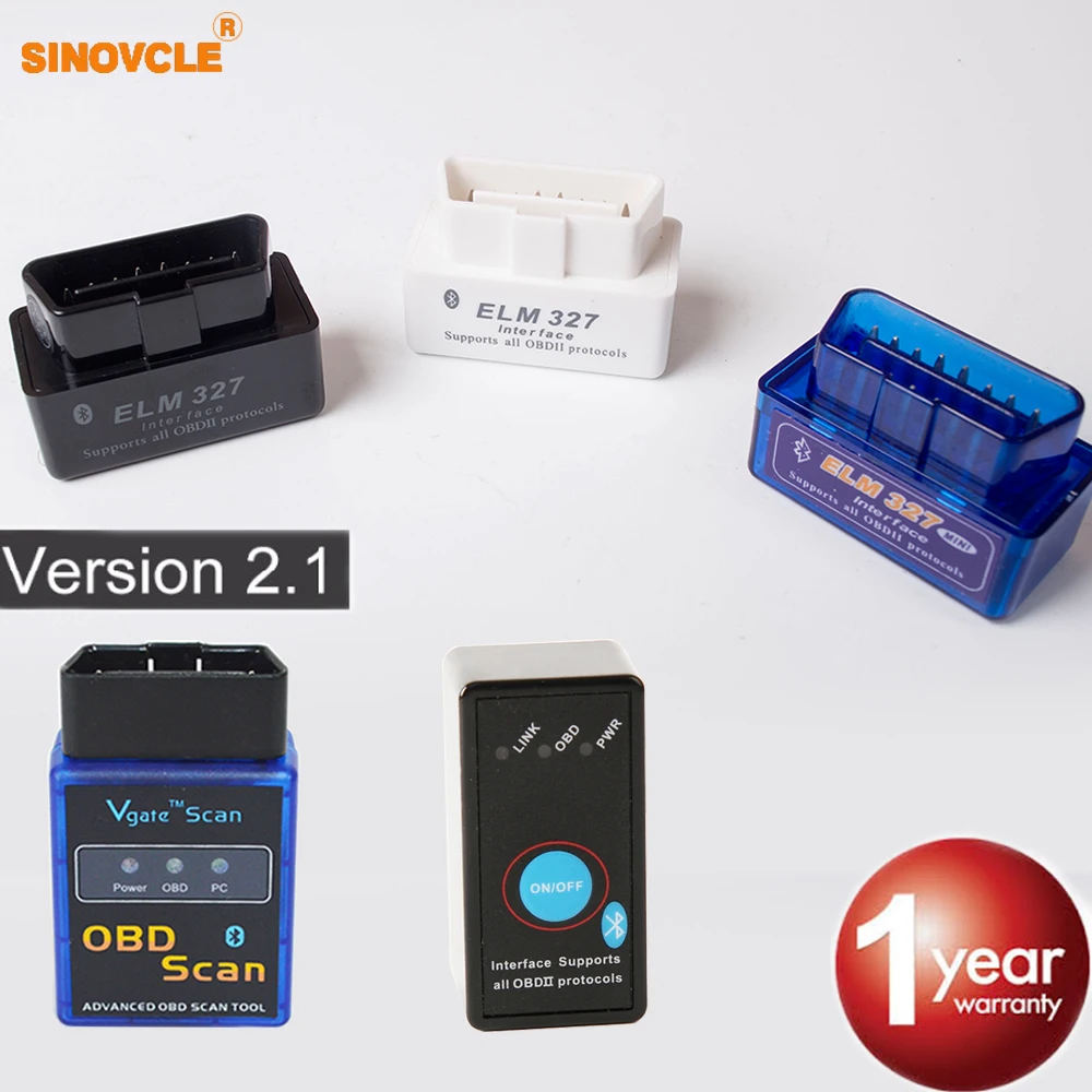 

Hippcron Bluetooth MINI ELM327 V2.1 V1.5 OBD2 (Without DISC) / OBDII ELM 327 for Android Torque Car Code Scanner