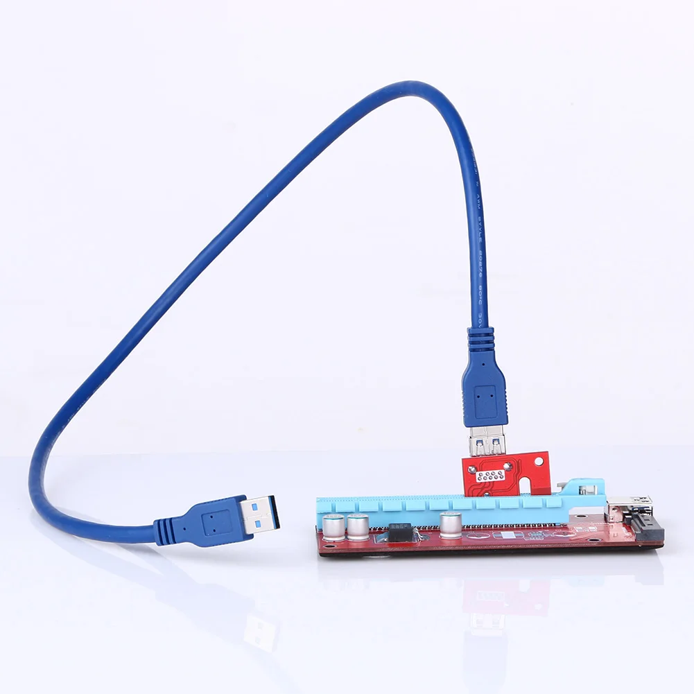 USB 3.0 PCI E Express Extender Riser Card Adapter Usb Pcie X1 to X16 SATA 15pin for BTC Litecoin ...