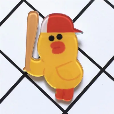 bear cartoon brooch badge_007