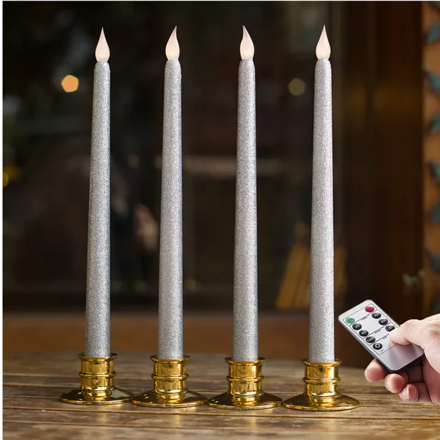 Flameless Candle Battery Operated LED Taper Flickering Electric