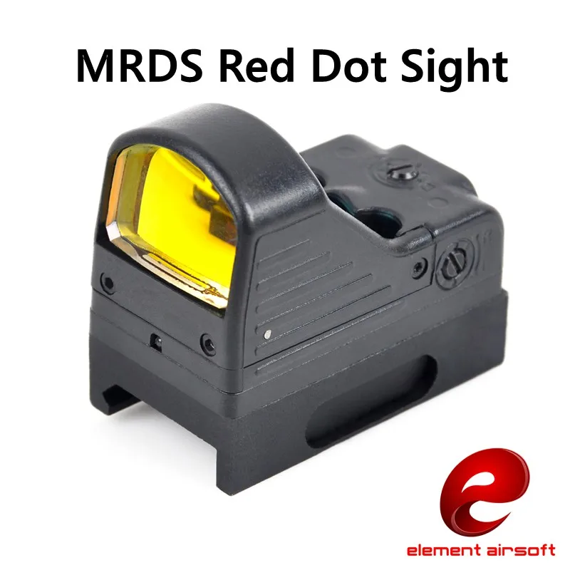 Element Airsoft Red Dot Sight Spotting Scope For Gun Aiming Device MRDS Picatinny Rail Mount EX