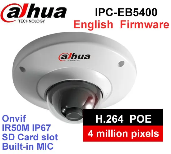 Dahua IPC EB5400 4MP Full HD 1080P PoE WDR Panorama 360 Degree Fisheye Dome Network IP