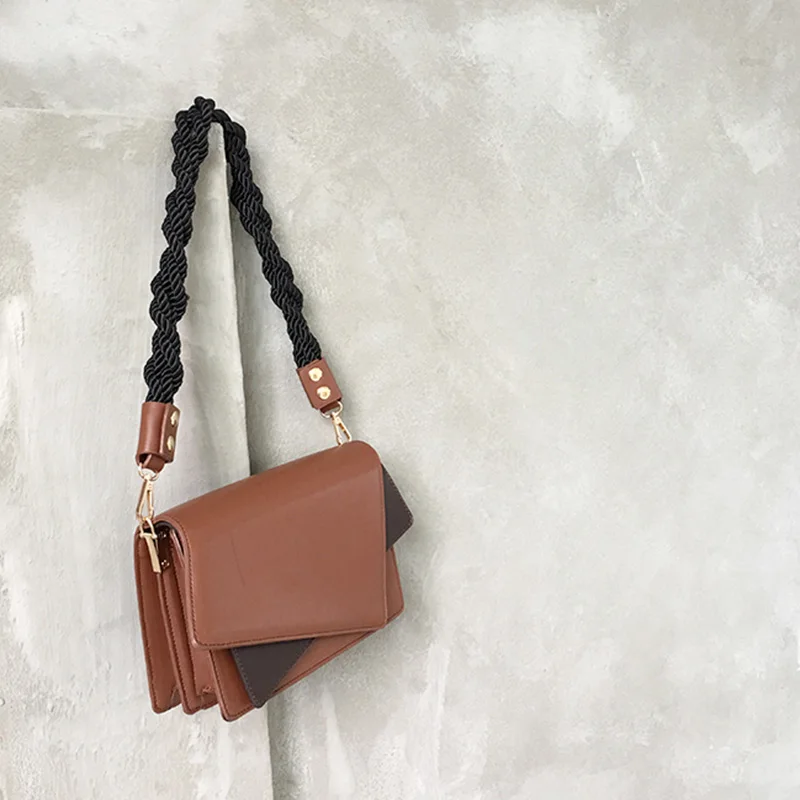Autumn Hot Women New Shoulder Bags INS Popular Female Fahsion Crossbody Knit Flap Ladies Travel Weave Messenger Bolsa SS3414 (9)
