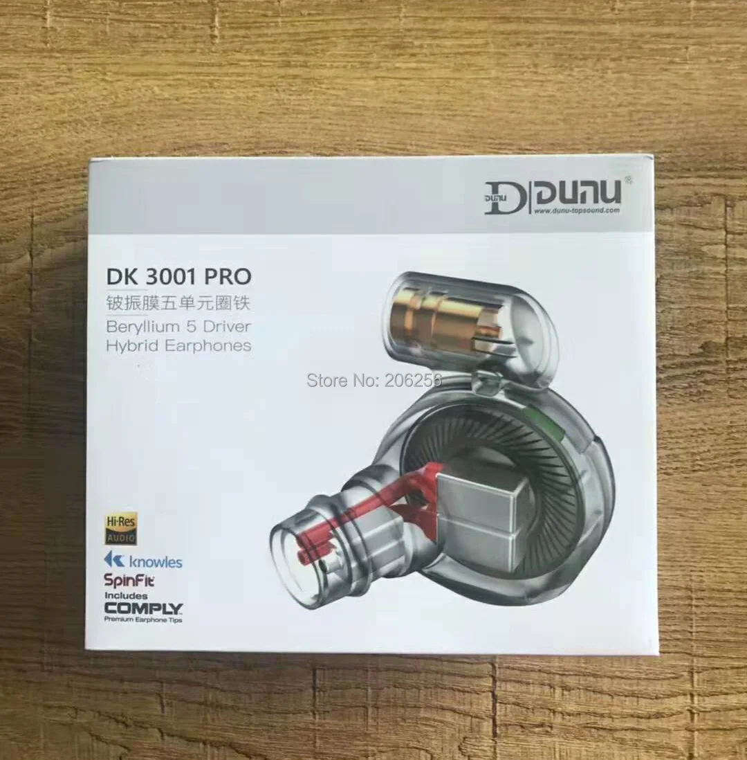 DUNU DK3001Pro DK-3001Pro Hi-Res Beryllium 5 драйвер (4BA + 1 динамический) гибридный разъем MMCX HIFI