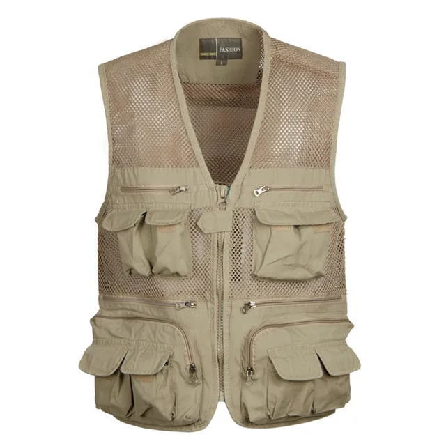 Buy Tactical Vest L 4XL Men Outdoor Military Fly Fishing Vest Sleeveless Hiking