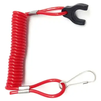 

1PC Boat Outboard Engine Motor Lanyard Kill Stop Switch Safety Tether For TOHATSU