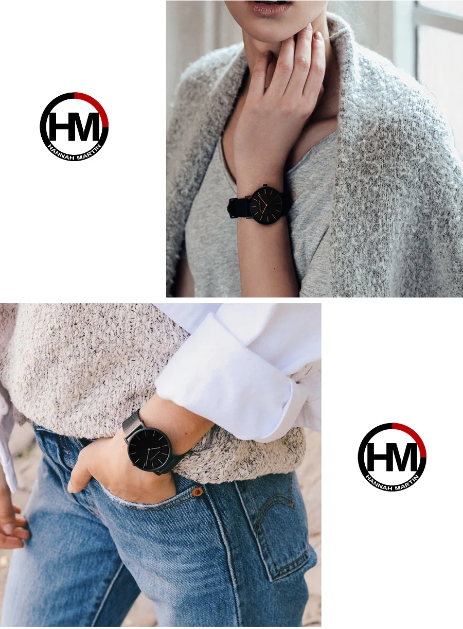 36 мм черный Япония движение высокое качество лучший бренд класса люкс Для женщин наручные часы Нержавеющая сталь Водонепроницаемый дамы Часы дропшиппинг
