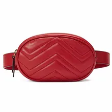 Поясная Сумка Женская поясная сумка на пояс сумка роскошный бренд кожаная Грудь сумка Красный Черный Цвет новая мода высокое качество