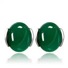 Стиль Природный камень опал 925 стерлингового серебра дамы серьги гвоздики модные ювелирные изделия по оптовой цене