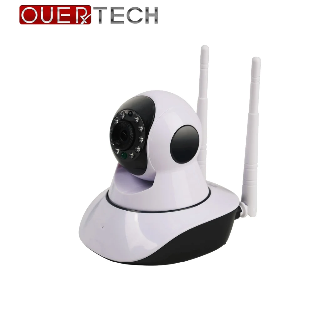

OUERTECH 1080P Wireless Rotating Smart IP Camera Two way audio Night vision support PTZ control remote access 128g baby monitor
