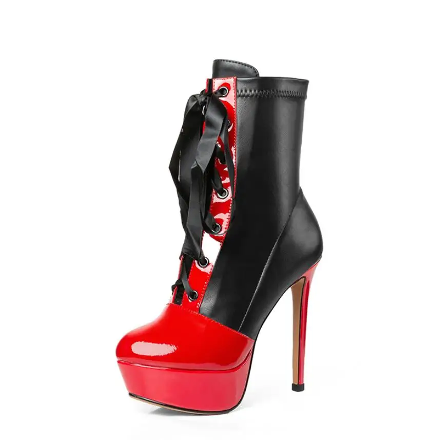 Hauts rouge De Bottes or Talons Étanche Automne Et Cuir D'hiver TableEn Martin ModeNouvelle Amende Noir À Avec Élastique bf6vmY7gIy