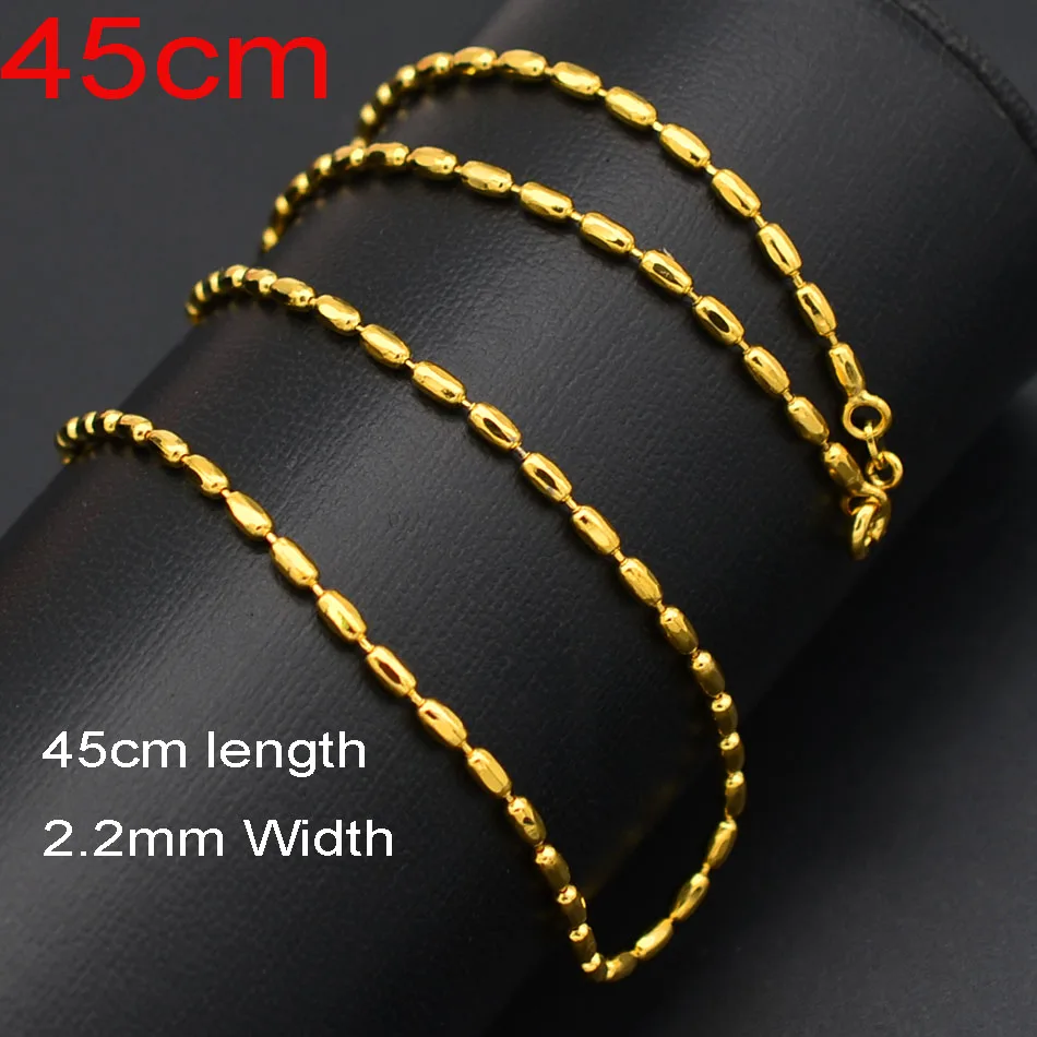 Anniyo Gold Chain Necklaces for Women Girls,Gold Color/Silver Color Thin Chains Jewelry Gifts - Окраска металла: L004 Gold Color