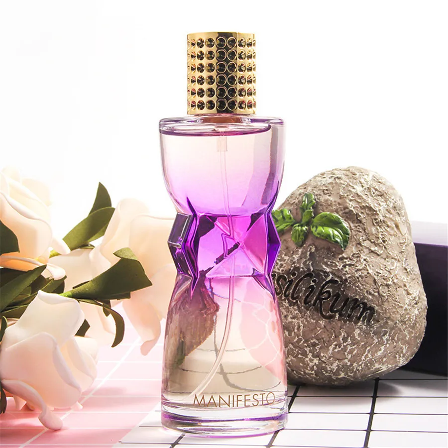 MayCreate 100 مللي معطر المرأة طويلة الأمد مزداد زجاجي زجاجة سيدة زهرة العطر رذاذ رائحة برفوم مضاد للعرق