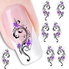 1PC Water Transfer Slide Decal Sticker Nail Art Tips Toe Decoration XF1423 Aug 25