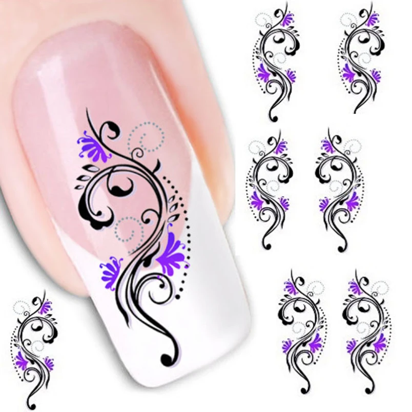 kai yunly 1PC Water Transfer Slide Decal Sticker font b Nail b font font b Art