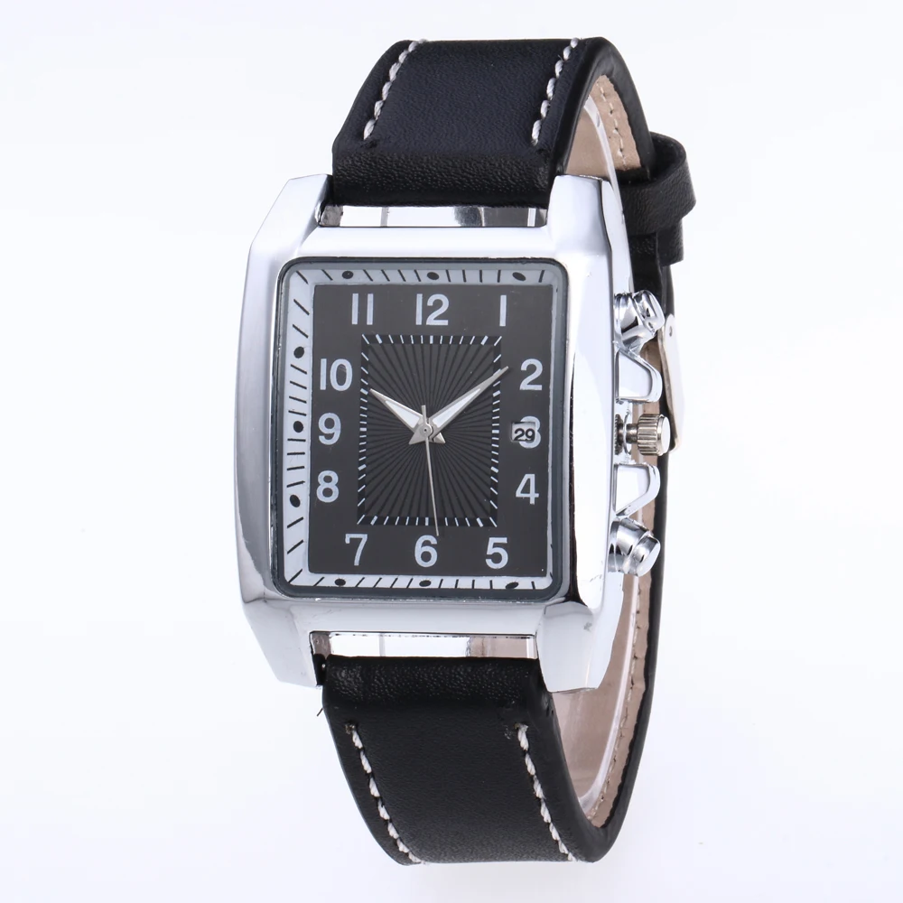 

Fashion Men's Watch Rectangular dial Sport Watches Men Quartz complete calendar watches Clock relogio masculino reloj hombre