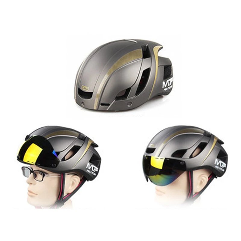 Горный велосипедный шлем с магнитным присоском и объектив шлема интегрированы в горный шоссейный шлем безопасности велосипедного оборудования