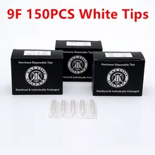 FKS 150 шт татуировки Советы Белый 9FT одноразовые татуировки наконечники сопла пластиковый наконечник трубы для иглы татуировки принадлежности для татуировки