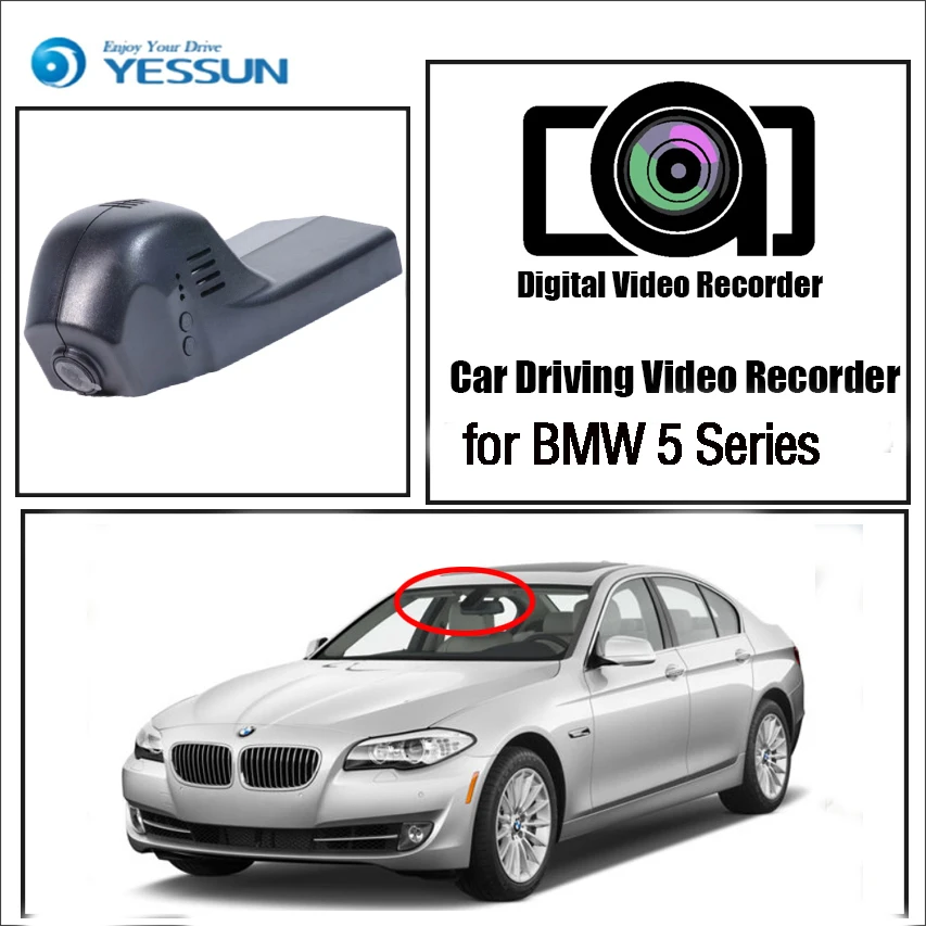

YESSUN for BMW 5 Series Car DVR Dash Camera Driving Video Recorder Novatek 96655 FHD 1080P Dash Cam Night vision