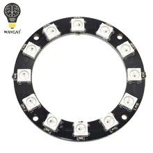 WAVGAT RGB LED Ring 12 светодиодов WS2812 5050 светодиодная кольцевая лампа со