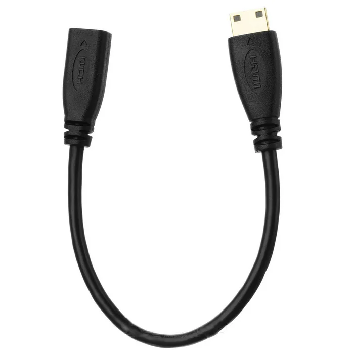 

CYDZ Type D Micro HDMI v1.4 Socket Female to Type C Mini HDMI Male Convertor Adapter Cable 10cm