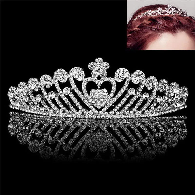 Женские украшения для волос свадебный Кристальный цветок/украшение на свадьбу тиара Корона жемчужины, горный хрусталь для волос повязка на голову - Окраска металла: 9