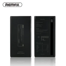 REMAX Power Bank 20000 mah Portable Charging Battery Charger Dual USB Ports Power Supply with Led Light for xiaomi mi power bank